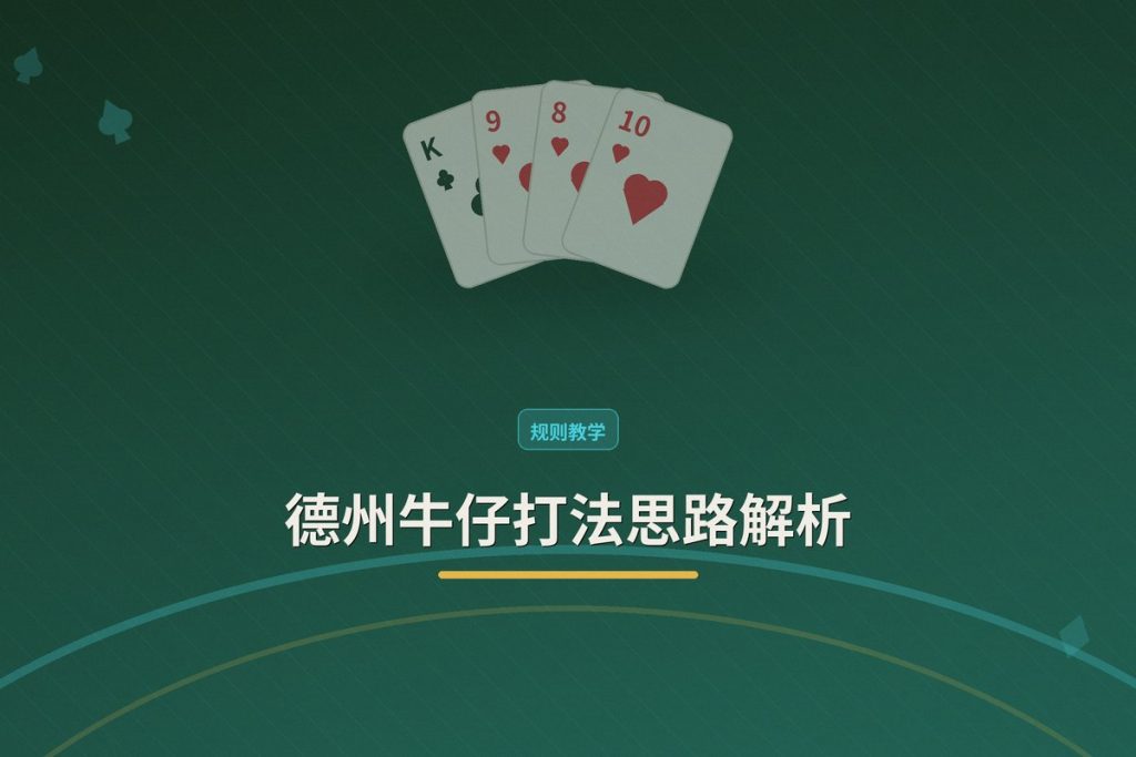 德州牛仔打法思路解析：新手到进阶的四个关键点