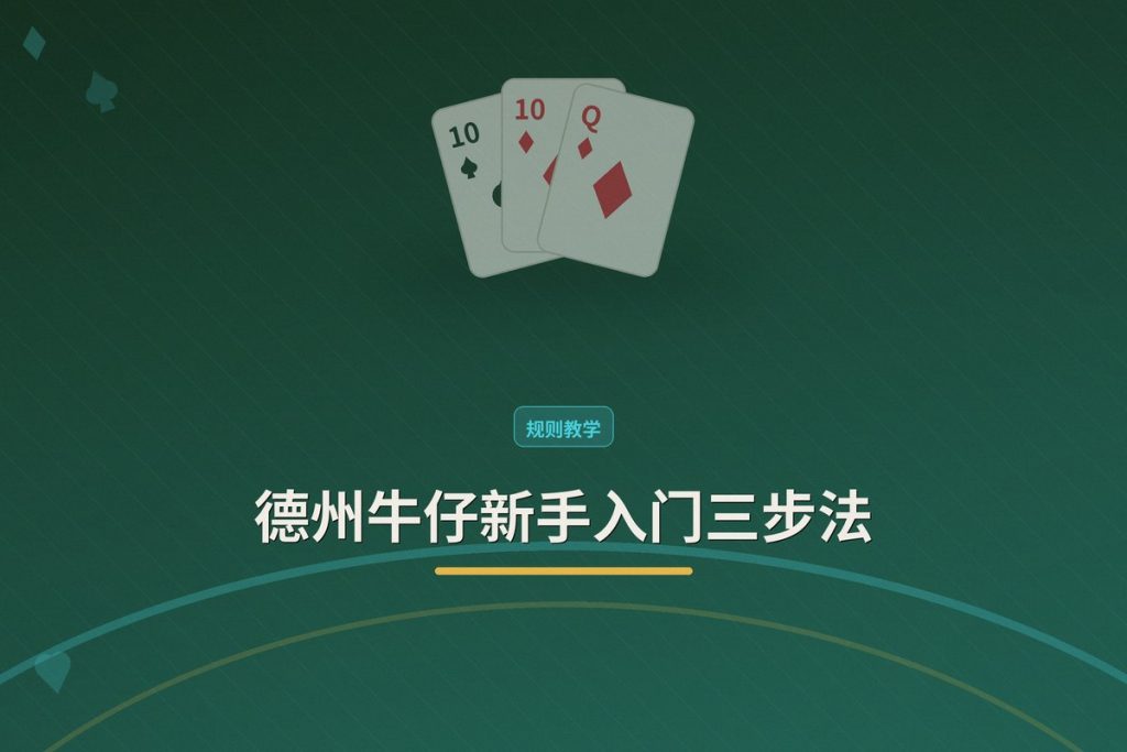 德州牛仔新手入门三步法：从零开始稳步提升赢率