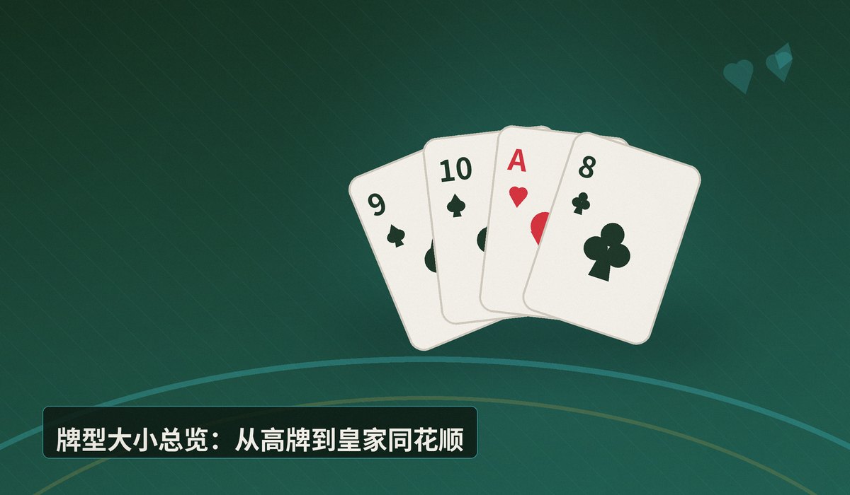 德州牛仔牌型大小图解 - 德州牛仔牌型大小图解:新手一看就懂的比牌顺序