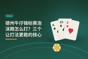德州牛仔锦标赛泡沫期怎么打？三个让打法更稳的核心思路
