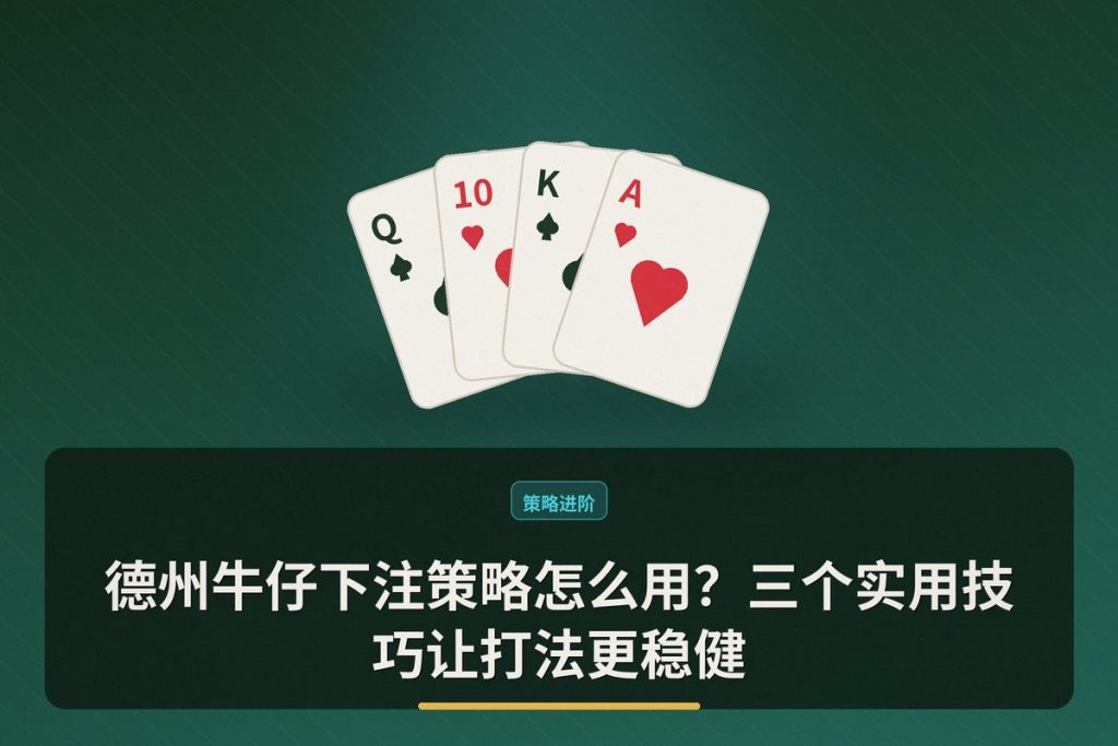 德州牛仔下注策略怎么用？三个实用技巧让打法更稳健