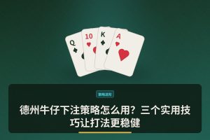 德州牛仔下注策略 - 德州牛仔下注策略怎么用？三个实用技巧让打法更稳健
