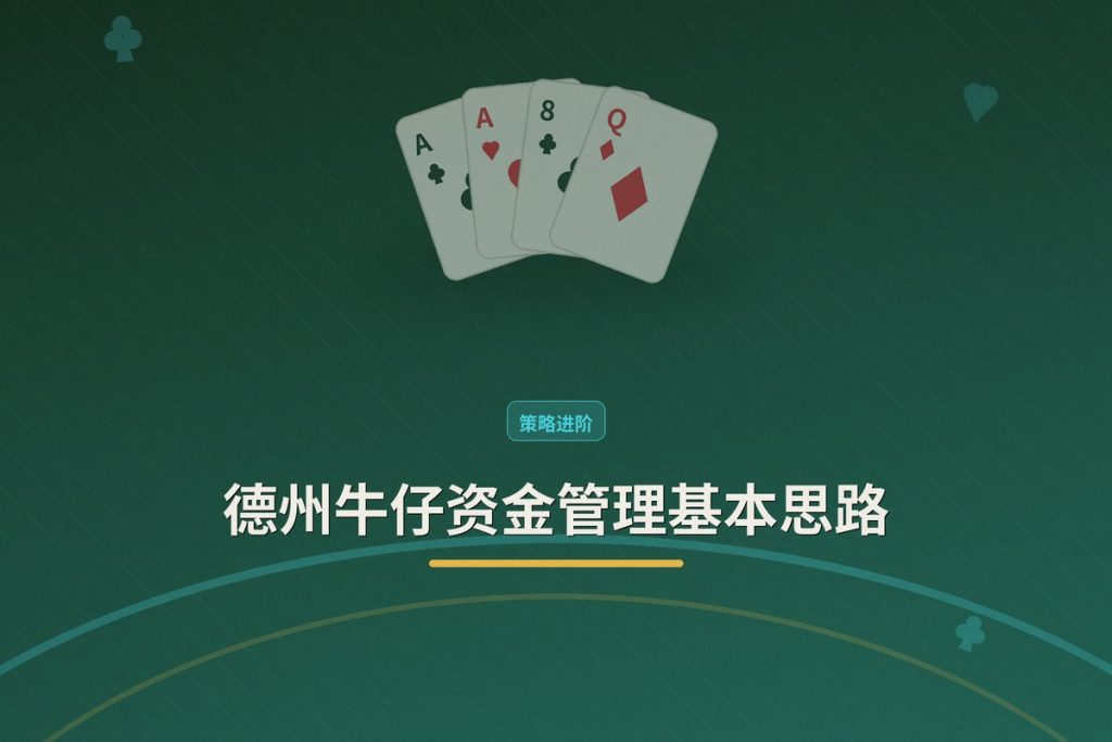 德州牛仔资金管理基本思路：三个让打法更稳的要点