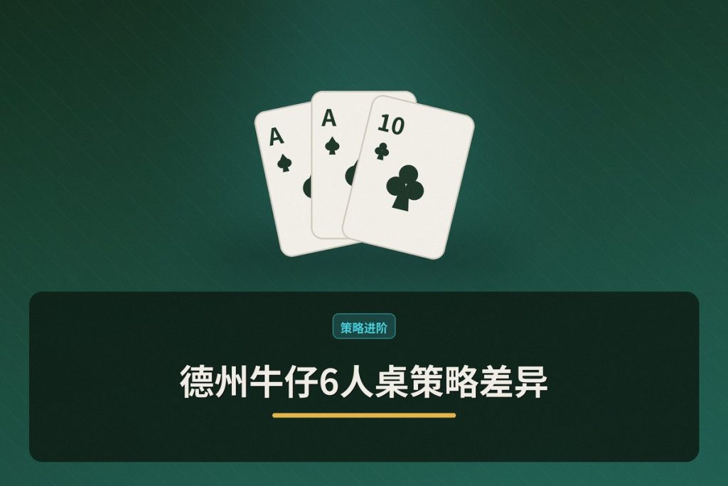 德州牛仔6人桌策略差异：三个关键调整让打法更稳
